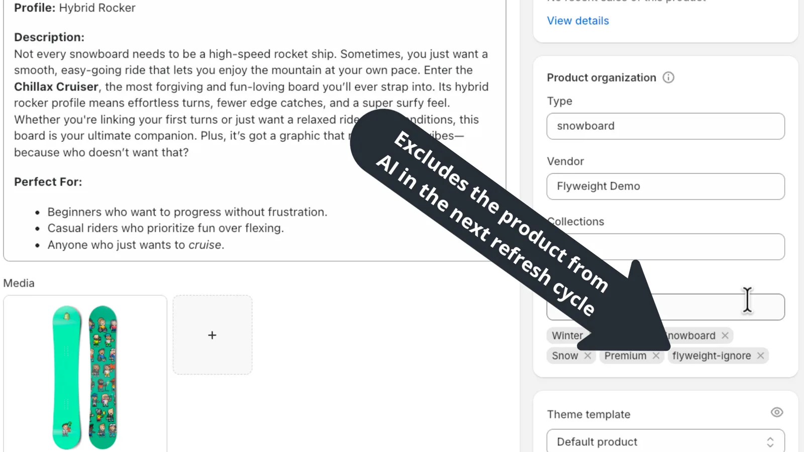 flyweight-ignore tag to exclude shopify products for the ai chatbot